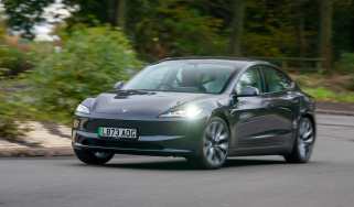 Tesla Model 3 - front cornering